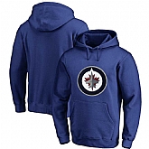 Winnipeg Jets Blue All Stitched Pullover Hoodie,baseball caps,new era cap wholesale,wholesale hats